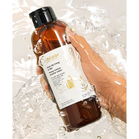 Nước Tẩy Trang Bí Đao Cocoon 500ml - Giảm Dầu, Làm Sạch Makeup, Tặng Gel Rửa Mặt 310ml - Dành Cho Da Dầu, Mụn