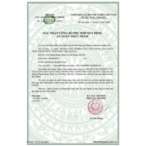 Trà Giảm Béo Slimutea Học Viện Quân Y 20 Gói - Thảo Dược Tự Nhiên Hỗ Trợ Giảm Cân Hiệu Quả