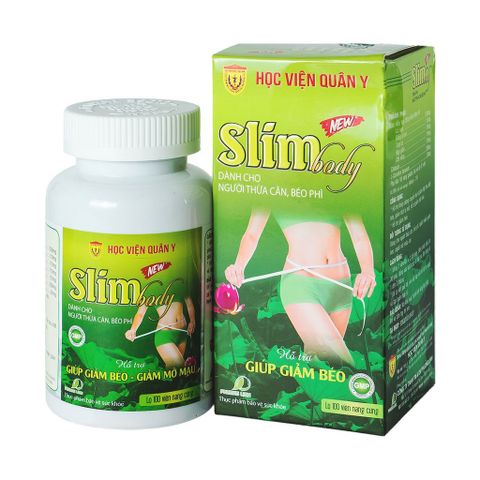 Viên Uống Giảm Béo Slim Body New Học Viện Quân Y 100 viên