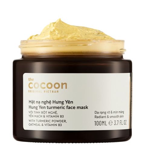 Mặt Nạ Nghệ Bigsize Cocoon 100ml - Dưỡng Sáng Da, Ngừa Thâm, Chất Curcumin Cao từ Hưng Yên, Chiết Xuất Yến Mạch, Vitamin B3