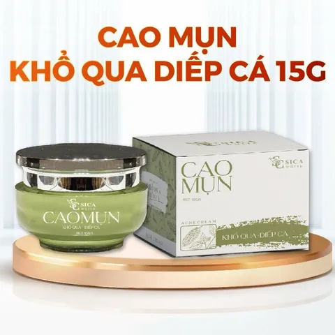 Cao Mụn Khổ Qua Diếp Cá Sica White 15G - Kem Chăm Sóc Da Mụn, Giảm Thâm, Không Sưng Đỏ, Dưỡng Sáng Da