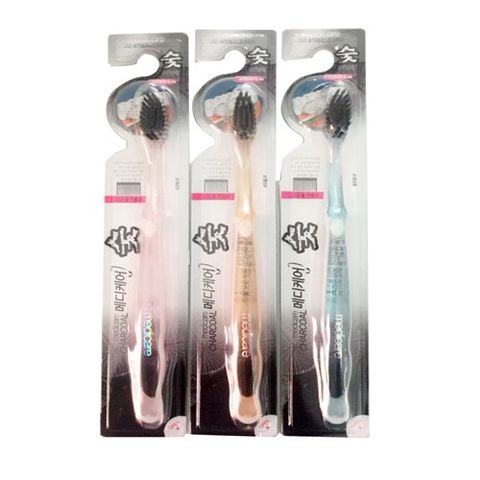 Bàn Chải Đánh Răng Than Hoạt Tính Hàn Quốc - 2 Tầng Lông Mềm An Toàn, Công Nghệ Thân Thiện Môi Trường, Sạch Sẽ Cho Cả Gia Đình