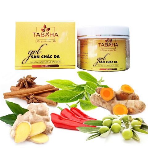 Kem Tan Mỡ TABAHA Thuần Chay 250gr - Giảm Mỡ Bụng, Săn Chắc Da, Chứa Gừng, Nghệ, Trà Xanh, Dành Cho Phụ Nữ Sau Sinh, Dân Văn Phòng