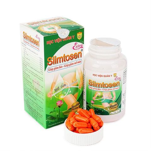 Viên uống Giảm béo Học viện Quân Y Slimtosen Extra Hộp 100 Viên