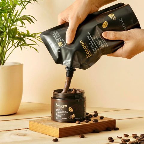 Cà Phê Đắk Lắk Cocoon 600ml - Tẩy Da Chết Toàn Thân, Dưỡng Ẩm, Làm Sáng Da, Tiết Kiệm, Sản Phẩm Chăm Sóc Da Tự Nhiên