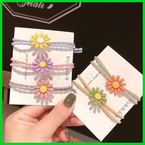 Dây Cột Tóc Hoa Cúc Nhiều Màu Hàn Quốc - Dây Buộc Tóc Đáng Yêu Cho Nữ, Quà Tặng Thời Trang Hot Trend