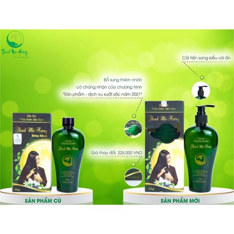 Dầu Gội Thảo Mộc THANH MỘC HƯƠNG 350gr - Chống Gàu, Ngăn Rụng Tóc, Kích thích Mọc Tóc, Từ Thiên Nhiên, Dưỡng ẩm Tóc Chắc Khỏe