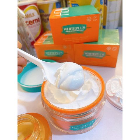 Kem Dưỡng Trắng Da Cấp Ẩm Herskin White Plus 350g - Chống Nắng SPF 50+ PA++++, Mịn Màng, Không Nhờn Rít