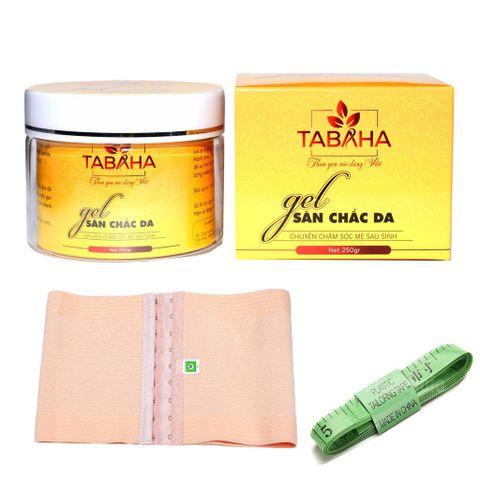 Kem Tan Mỡ Bụng Tabaha 250gr - Hiệu Quả Giảm Cân Nhanh Sau 1 Tuần, An Toàn Cho Mẹ Sau Sinh, Tặng Nịt Bụng và Thước Dây
