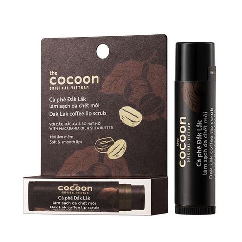 Tẩy Da Chết Môi Cocoon Cà Phê Đắk Lắk 5g - Dưỡng Ẩm Mềm Mịn, Không Chứa Cồn, Paraben, Thích Hợp Cho Mọi Loại Da