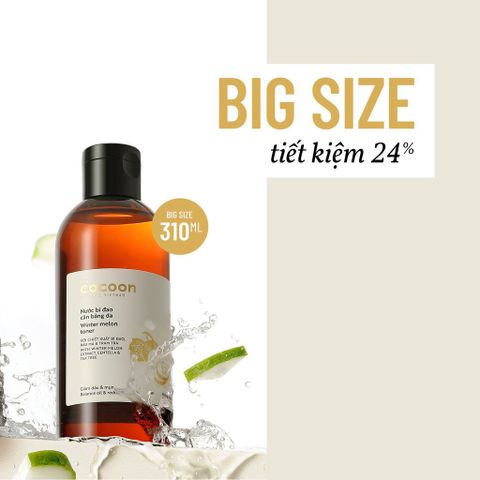 Bộ Combo Nước Tẩy Trang Bí Đao 500ml & Toner Cân Bằng Da Cocoon 310ml - Sạch Da Mịn Màng, Không Cồn, Dành Cho Da Nhạy Cảm