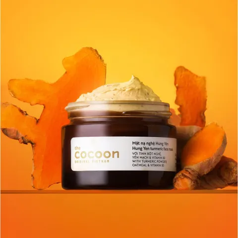 Mặt Nạ Nghệ Hưng Yên Cocoon 30ml - Giúp Làm Sáng Da, Ngừa Thâm, Cung Cấp Độ Ẩm, Dưỡng Da Mịn Màng và Rạng Rỡ