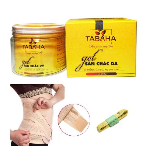 Kem Tan Mỡ Bụng Tabaha Chính Hãng 250g - Giảm Cân Hiệu Quả, Tặng Nịt Bụng Định Hình 2 Lớp To Bản