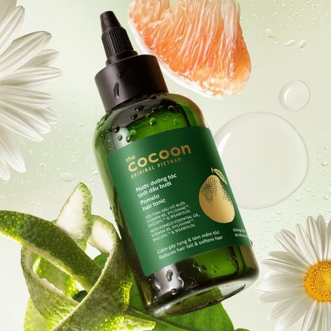 Nước Dưỡng Tóc Tinh Dầu Bưởi Cocoon - Giảm Gãy Rụng, Phục Hồi Tóc Hư Tổn, Dưỡng Tóc Suôn Mượt, Tặng Son Dưỡng Môi