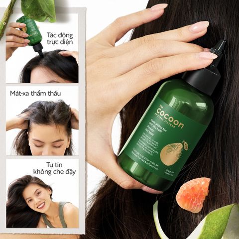 Nước Dưỡng Tóc Tinh Dầu Bưởi Cocoon - Giảm Gãy Rụng, Phục Hồi Tóc Hư Tổn, Dưỡng Tóc Suôn Mượt, Tặng Son Dưỡng Môi