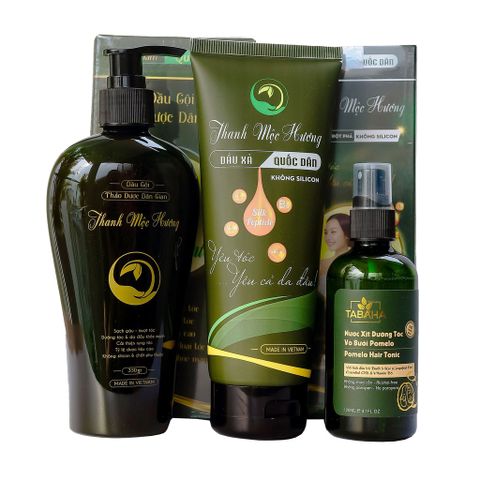 Combo Dầu Gội Xả Thanh Mộc Hương và Xịt Dưỡng Tóc Tabaha 120ml - Giải Pháp Ngăn Rụng Tóc Hiệu Quả từ Thiên Nhiên
