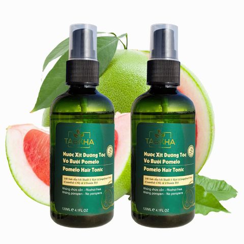 Bộ 2 chai Tinh Dầu Dưỡng Tóc Bưởi Pomelo Tabaha 120ml - Ngăn Rụng Tóc, Kích Thích Mọc Tóc Dày, Phục Hồi Tóc Hư Tổn