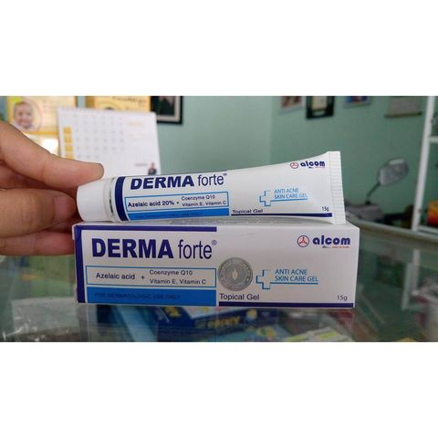 Gel Mụn Liền Sẹo Gamma Derma Forte 15g - Trị Mụn, Ngừa Thâm, Dưỡng Trắng Da, Chống Viêm và Làm Liền Sẹo