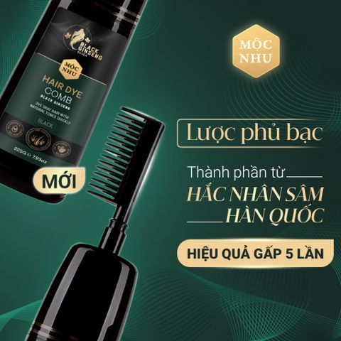 Dầu Gội Phủ Bạc Hắc Sâm Hàn Quốc Mộc Nhu - Phục Hồi Màu Tóc Tự Nhiên, Giúp Tóc Bóng Khỏe Màu Đen + Nâu Đen