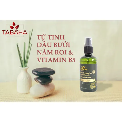 Xịt Mọc Tóc Tinh Dầu Vỏ Bưởi Tabaha 120ml - Giảm Rụng Tóc, Cung Cấp Dưỡng Chất Cho Tóc Khỏe Mạnh, Mềm Mượt