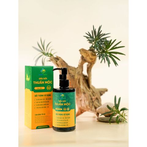 Dầu Gội Thuần Mộc 300ml Giảm Gàu, Ngứa Da Đầu, Ngăn Rụng Tóc - Sản Phẩm Từ Chiết Xuất Thảo Dược, Dành Cho Tóc Khỏe Mạnh