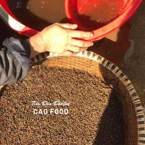 Tiêu đen Đaklak CAO Food 100g - Hạt tiêu sạch tự nhiên, gia vị ngon cho bếp Việt, xuất xứ Đaklak, an toàn vệ sinh chất lượng cao