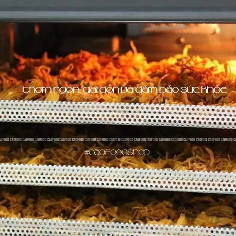 Khô Gà Lá Chanh CAO Food - Snack Gà Xé Sợi Nguyên Chất 100% Ức Gà Tươi Ngon Đậm Đà, Hương Vị Nguyên Liệu Nhà Làm