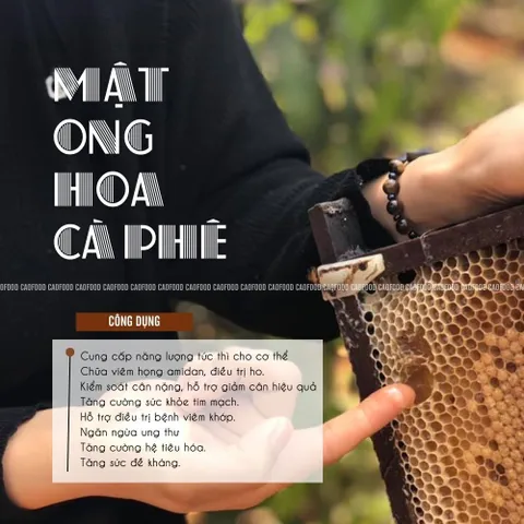 Mật Ong Hoa Cà Phê CAO FOOD 100% Nguyên Chất Từ Tây Nguyên - Hương Vị Tự Nhiên, Ngọt Thanh, Thích Hợp Pha Nước Uống và Chế Biến Thức Ăn