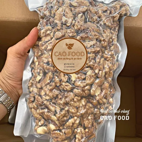 Nhân óc chó vàng CAOFOOD 450gr - Hạt dinh dưỡng cao cấp nhập khẩu từ Mỹ, tốt cho sức khỏe tim mạch và giảm cân