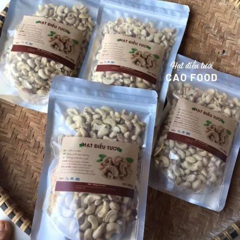 Hạt Điều Tươi Nguyên Hạt CAOFOOD 500g - Lý Tưởng Dùng Nấu Sữa Hạt, Cháo, Ngũ Cốc Dinh Dưỡng, Chất Lượng Cao, Trung Bình Phước