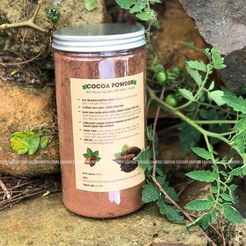 Bột Cacao Đắk Lắk Nguyên Chất CAO Food 100% Tự Nhiên - Hương Vị Đậm Đà, Giàu Dinh Dưỡng, Dễ Pha Chế