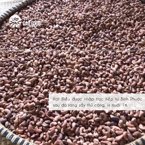 Hạt Điều Rang Muối 500g Bình Phước - Siêu Dinh Dưỡng, Nguyên Chất, Ngon Miệng, Thích Hợp Cho Chế Độ Ăn Kiêng Healthy-Keto