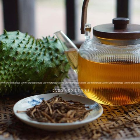 Trà Mãng Cầu Xiêm CAOFOOD 100% Tự Nhiên - Thảo Dược Hỗ Trợ Giấc Ngủ và Tăng Cường Sức Khỏe - Thơm Ngon, Dễ Uống, Trà Việt Nam