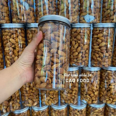 Hạt Hạnh Nhân Rang Bơ Vỏ Mỏng CAO Food - Nhập Khẩu Mỹ, Hạt Siêu Thơm Giòn, Dinhs Dưỡng, Lợi Cho Tim Mạch, Hũ 500 Gram