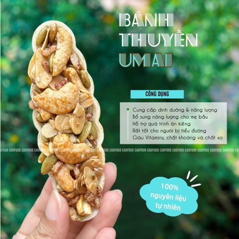 Combo 10 Thanh Bánh Thuyền Hạt Dinh Dưỡng UMAI - Snack Healthy Handmade, Phù Hợp Ăn Kiêng, Chay, Keto, Siêu Ngon