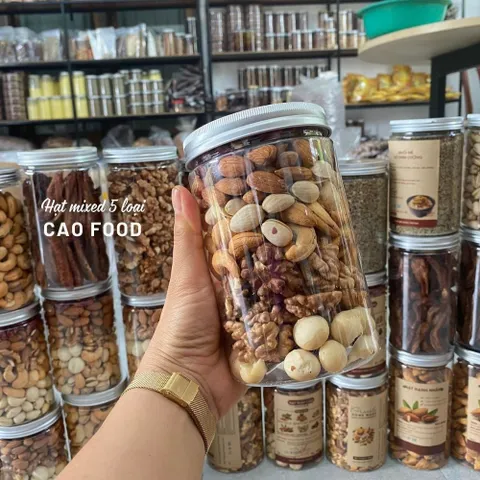 Hạt Thập Cẩm Dinh Dưỡng CAO Food 500g - Hỗn Hợp Hạt Macca, Hạnh Nhân, Óc Chó, Hạt Điều, Bí Xanh - Snack Giàu Dinh Dưỡng Tươi Ngon