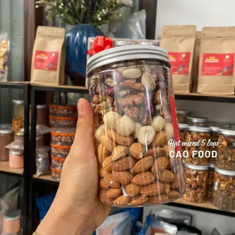 Hạt Thập Cẩm Dinh Dưỡng CAO Food 500g - Hỗn Hợp Hạt Macca, Hạnh Nhân, Óc Chó, Hạt Điều, Bí Xanh - Snack Giàu Dinh Dưỡng Tươi Ngon