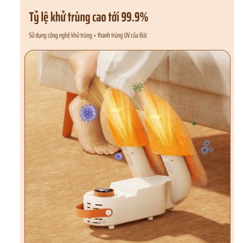 Máy Sấy Giày Isuni Làm Khô Giày Cấp Tốc, Khử Mùi Hôi Khử Khuẩn Giúp Giày Luôn Thơm Tho