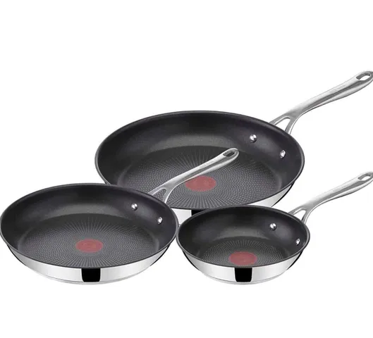 Chảo Tefal Jamie Oliver Inox Chống Dính Titan - Dùng Được Trên Mọi Loại Bếp, Dễ Lau Chùi, An Toàn Cho Sức Khỏe