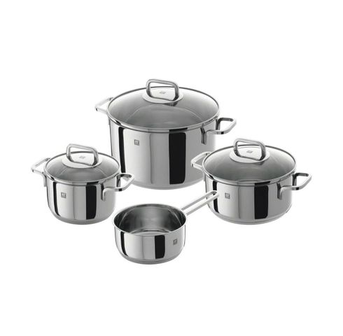 Bộ Nồi Inox Zwilling Quadro 4 Món - Nấu Ăn Đủ Dung Tích, Chất Liệu Chống Gỉ, Phù Hợp Với Mọi Loại Bếp