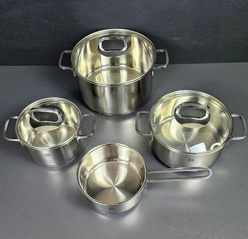 Bộ Nồi Inox Zwilling Quadro 4 Món - Nấu Ăn Đủ Dung Tích, Chất Liệu Chống Gỉ, Phù Hợp Với Mọi Loại Bếp