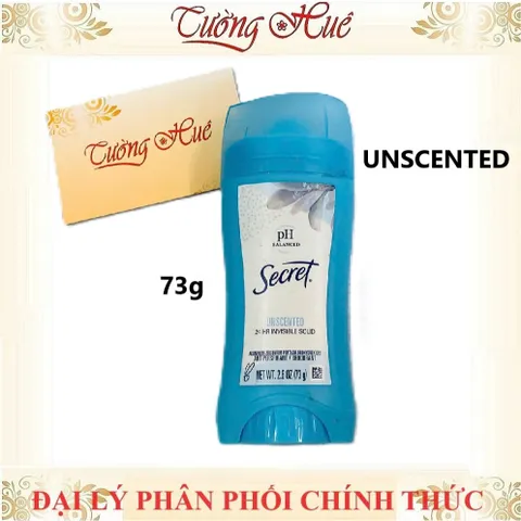 Lăn Sáp Khử Mùi Nữ Secret 45g-73g - Giá Cả Phải Chăng, Ngăn Mồ Hôi, Khử Mùi Từ Mỹ, Duy Trì Cảm Giác Khô Thoáng 24 Giờ
