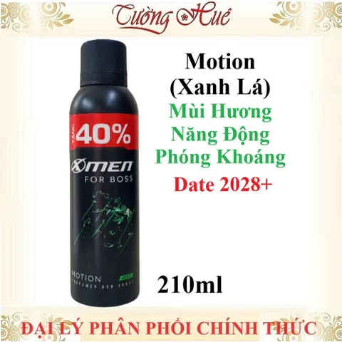 Xịt Khử Mùi Nam X-Men For Boss 210ml - Khử Mùi Hiệu Quả, Lựa Chọn Đa Dạng Hương Thơm Sang Trọng và Năng Động cho Phái Mạnh