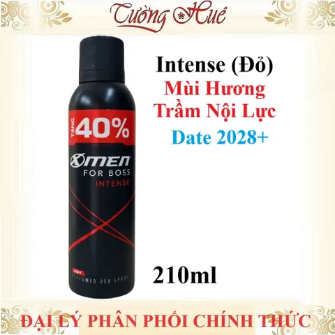 Xịt Khử Mùi Nam X-Men For Boss 210ml - Khử Mùi Hiệu Quả, Lựa Chọn Đa Dạng Hương Thơm Sang Trọng và Năng Động cho Phái Mạnh