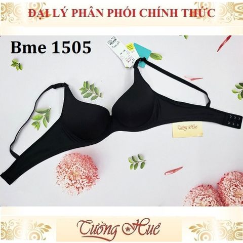 Áo Lót Nữ Wacoal Thái Lan BME ME 1505/1510 Có Gọng Trơn Nâng Ngực 4cm, Thiết Kế Thoải Mái - Màu Đen & Da Rám Nắng