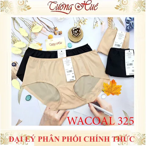 Quần Lót Wacoal 325 Không Đường May - Đồ Lót Nữ Full Mông, Chất Liệu Mềm Mịn, Thoáng Khí, Có Màu Da & Đen, Thích Hợp Mỗi Ngày