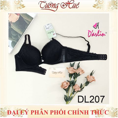 Áo lót nữ Darlin DL 207 mút dày 3cm nâng ngực phối ren sang trọng, chất liệu thun cotton thoáng mát, nhiều màu sắc và kích cỡ lựa chọn