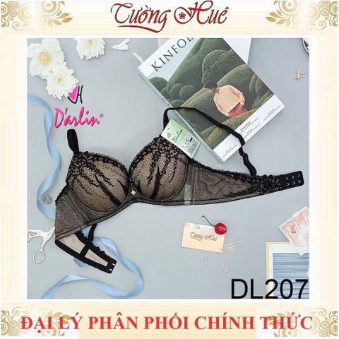 Áo lót nữ Darlin DL 207 mút dày 3cm nâng ngực phối ren sang trọng, chất liệu thun cotton thoáng mát, nhiều màu sắc và kích cỡ lựa chọn