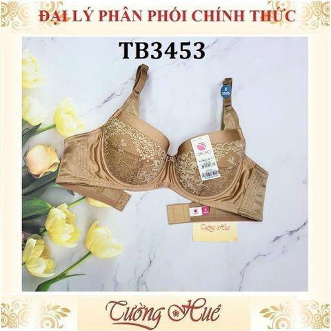 Áo Lót Nữ Thái Lan ONONO TB3453/OB8453 Có Gọng Mút Mỏng Trơn Phối Ren - Dáng Cup Xẻ 3/4 Sang Trọng và Nữ Tính