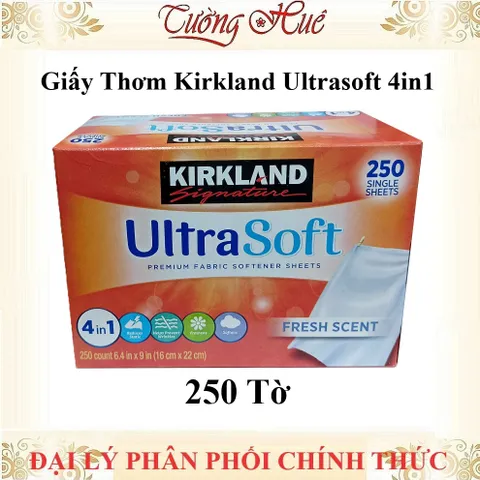 Giấy Thơm Quần Áo Kirkland Signature Mỹ - 250 Tờ Dùng Cho Máy Sấy, Khử Mùi, Mang Hương Thơm Dễ Chịu Cho Quần Áo
